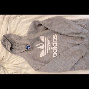 Size M Oversized Grey Adidas Sweatshirt